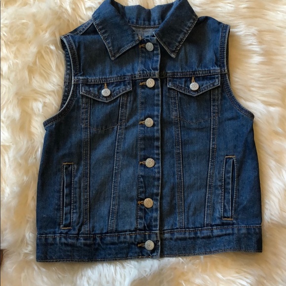 Excellent condition girls jean vest - Picture 3 of 4